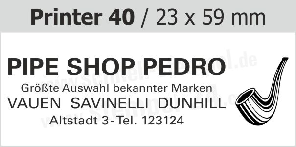 Colop Printer Line 40 Größe