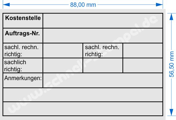 Holzstempel Abdruckmuster Kontierungsstempel Kostenstelle sachlich richtig rechnerisch richtig 