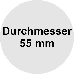 Abdruckgröße Holzstempel Rund Durchmesser 55 mm