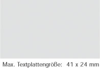 Stempelplatte Trodat Professional 5200 Textstempel mit Abdruckgroesse 41 x 24 mm