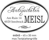 Abdruckmuster Trodat Printy 44045 Textstempel Oval Abdruckgröße max. 45 x 30 mm