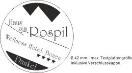 Trodat Printy 4642 mit Textplatte individuell gestalten Abdruckgrösse Rund 45 mm