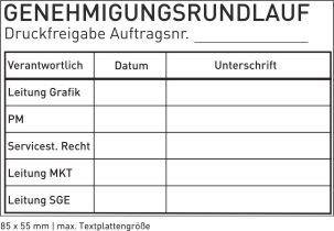 Stempel Trodat Professional 5211 individuell gestalten Abdruckgrösse 55 x 85 mm