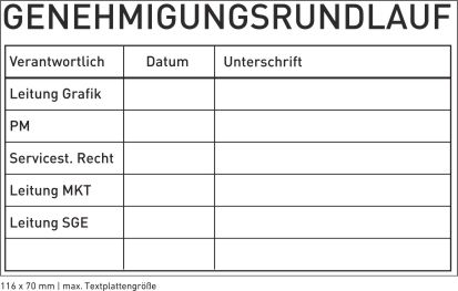 Stempel Trodat Professional 5212 individuell gestalten Abdruckgrösse 70 x 116 mm