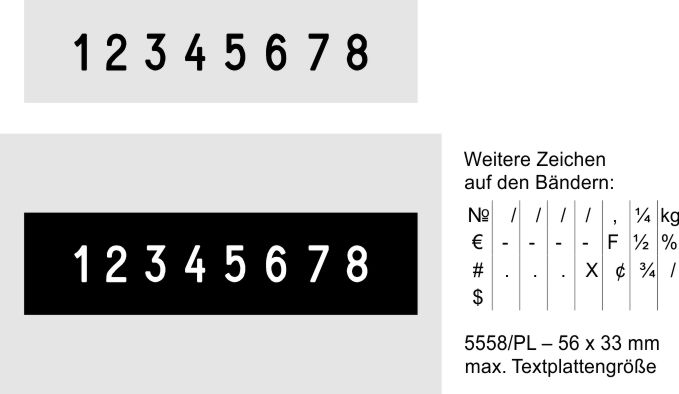 Stempelplatte für Trodat Professional 5558/PL