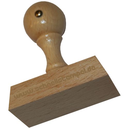 Holzstempel 35 x 70 mm Betrag-Soll-Haben-Ust.