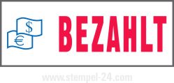 Stempel BEZAHLT