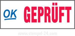 Stempel GEPRÜFT