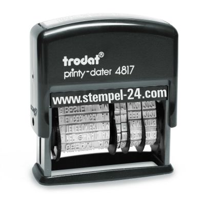 Trodat Printy 4817 Wortband Stempel mit Datum und Standardtexten