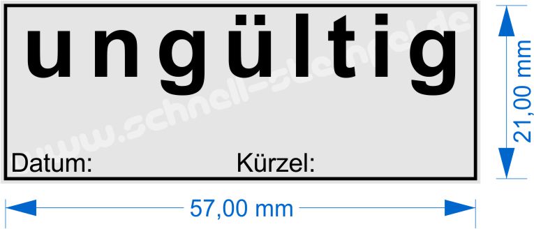 Trodat 4913 Musterabdruck ungültig