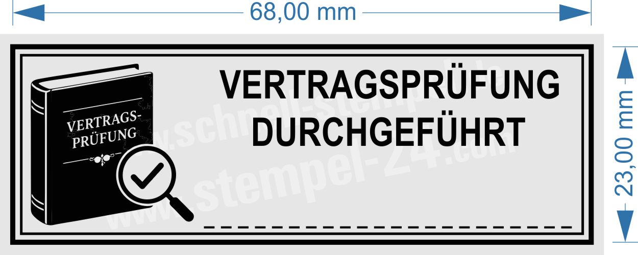 Stempel Vertragsprüfung Durchgeführt