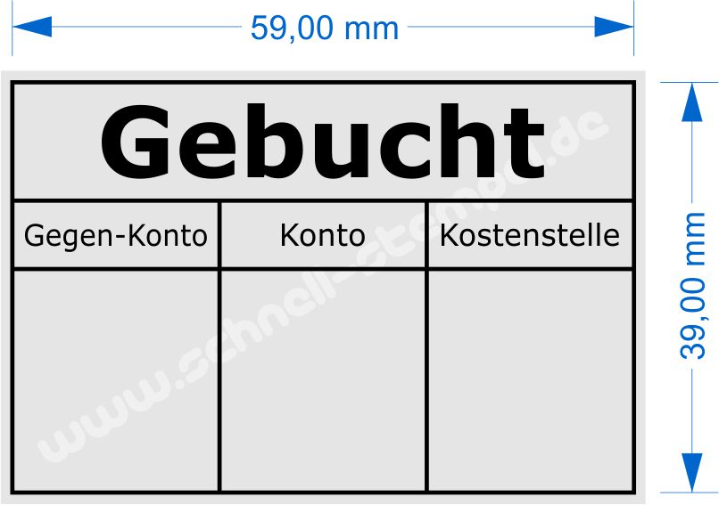 Stempelabdruck Gebucht Rechnungsprüfung Kostenstelle