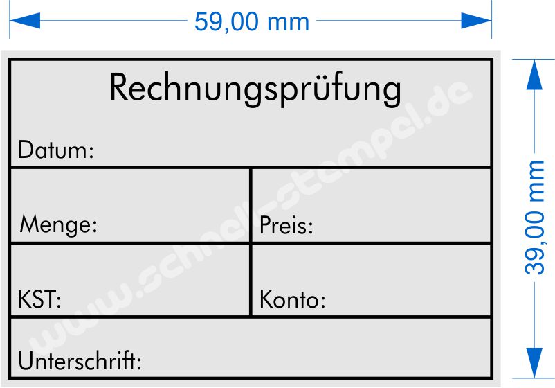 Muster Stempelabdruck Rechnungsprüfung