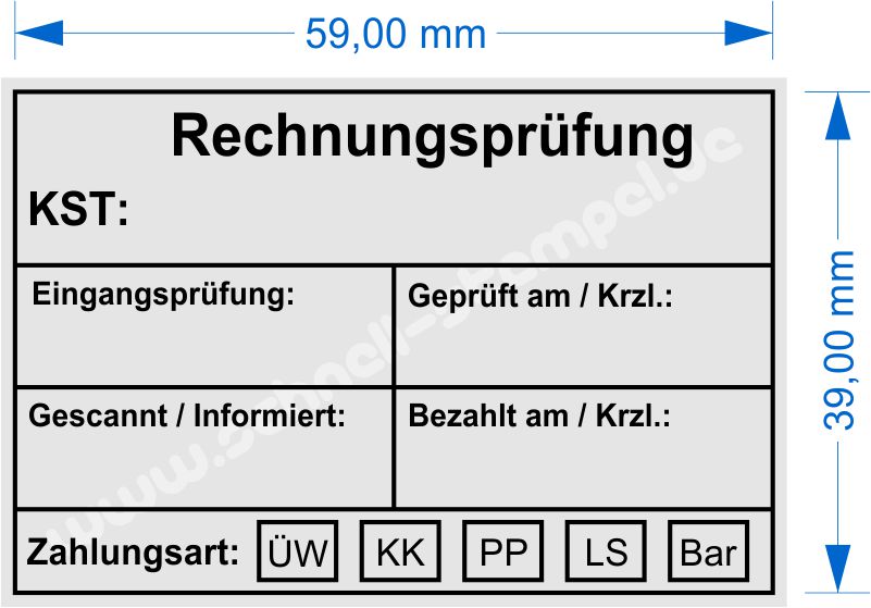 Stempel Rechnungsprüfung Kostenstelle