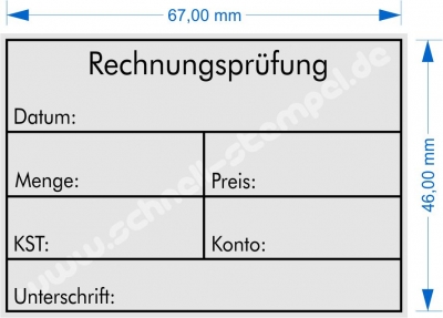 5208 Stempel Professional Rechnungsprüfung Datum Menge Preis KST Konto Unterschrift