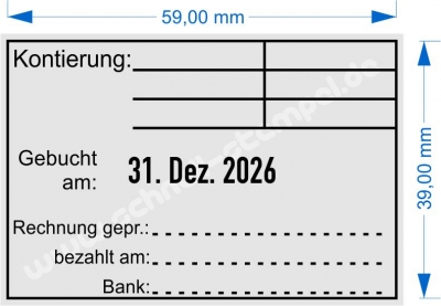 5474 Trodat Professional Kontierung Gebucht Rechnung geprüft