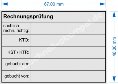 5208 Trodat Stempel Professional Rechnungsprüfung sachlich rechnerisch