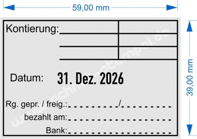 5474 Trodat Professional Rechnung Datum Rechnung geprüft