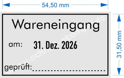 5460 Trodat Wareneingangsstempel geprüft