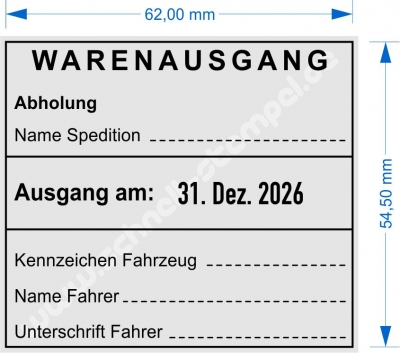 54110 Trodat Warenausgang Spedition