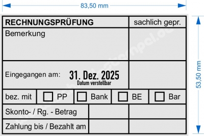 54110 Trodat Professional Rechnungsprüfung Bankeinzug