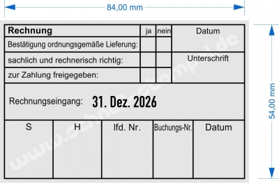 Rechnungsstempel ordnungsgemäße Lieferung • Trodat Professional 54110 •