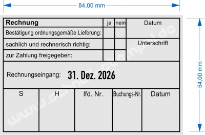 54110 Trodat Rechnungsstempel ordnungsgemäße Lieferung