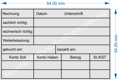 5211 Trodat Stempel Kontierungsstempel Soll Haben Konto