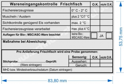 5211 Trodat Frischfisch Wareneingangsstempel