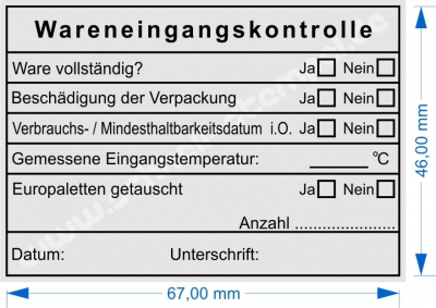 5208 Trodat Wareneingangskontrolle Gastronomie