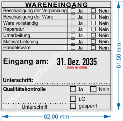 54120R Wareneingangsstempel Handelsware