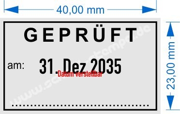 5430 Trodat Professional  Geprüft am