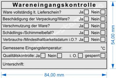 5211 Trodat Wareneingangskontrolle Mindesthaltbarkeit Temperatur