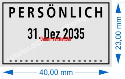 Stempel Persönlich • 5430