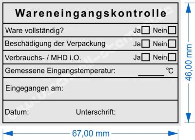 5208 Stempel Trodat Professional Wareneingangskontrolle Mindesthaltbarkeitsdatum