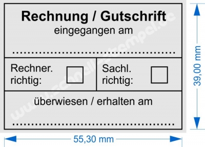 Rechung Gutschrift eingegangen am 5274