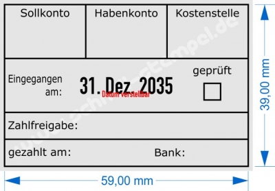 5474 Trodat Professional Buchungsstempel-Sollkonto-Habenkonto-Kostenstelle-geprüft-gezahlt am-Bank