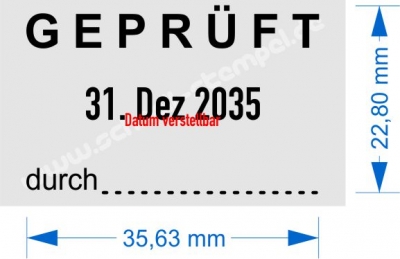 5430 Trodat Professional  Geprüft am durch