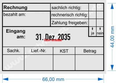 5480 Buchungsstempel Rechnung