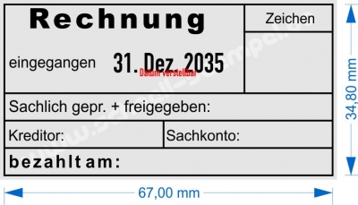 5480 Trodat Rechnung bezahlt am