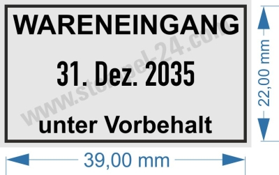 5430 Trodat Professional Wareneingang unter Vorbehalt