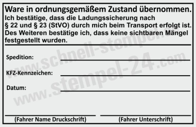 Ladungssicherung nach § 22 und § 23 (StVO) • 5211