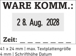 Trodat Printy 4750 Stempel mit Datum Abdruckgröße max. 41 x 24 mm