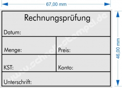 5208 Stempel Professional Rechnungsprüfung Datum Menge Preis KST Konto Unterschrift