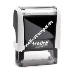 Trodat Printy 4911 Textstempel Abdruckgröße max. 38 x 14 mm 4 Zeilen