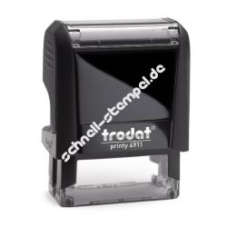 Trodat Printy 4911 Textstempel Abdruckgröße max. 38 x 14 mm 4 Zeilen