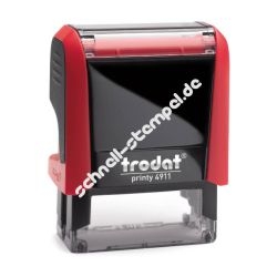 Trodat Printy 4911 Textstempel Abdruckgröße max. 38 x 14 mm 4 Zeilen