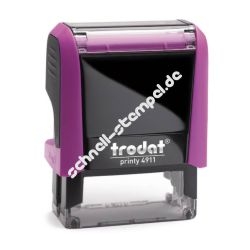 Trodat Printy 4911 Textstempel Abdruckgröße max. 38 x 14 mm 4 Zeilen