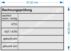 5208 Trodat Stempel Professional Rechnungsprüfung sachlich rechnerisch