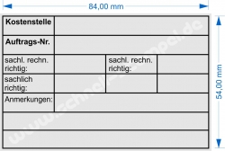 Kontierungsstempel Rechnungsprüfung Kostenstelle 5211